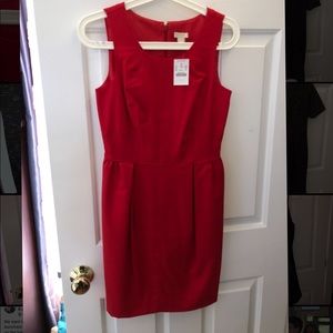red jcrew dress